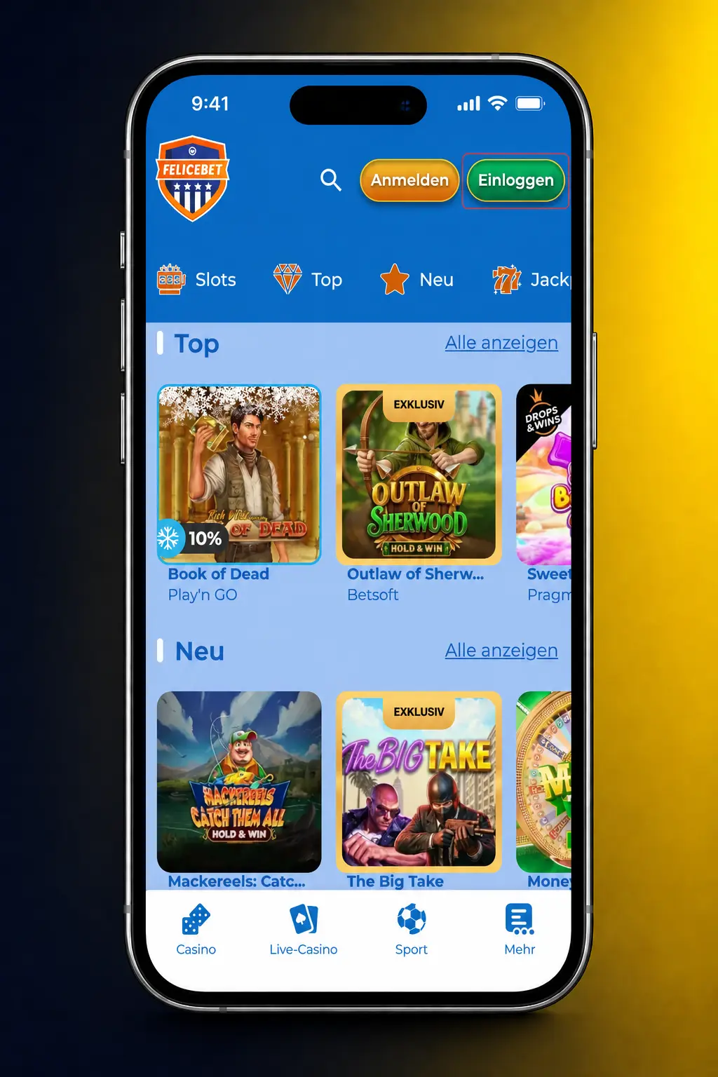 Login zum Felicebet Konto: Zugangsdaten eingeben und Zugriff auf Casino, Live Casino und Sportwetten erhalten